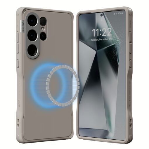 Ples รุ่น Pabl Tint (Magnetic) - เคส Galaxy S25 Ultra - สี Olive Drab - Image 4