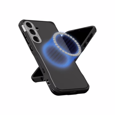 Ples รุ่น Pabl (Magnetic) - เคส Galaxy S25 Plus - สี Black Silver