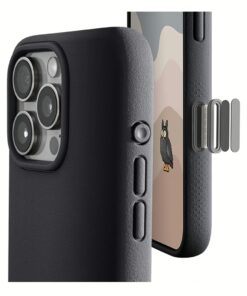 tineeOWL รุ่น DUNE (คลุมปุ่ม Camera Control) - เคส iPhone 16 Pro Max - สี Almost Black