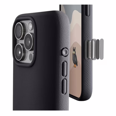 tineeOWL รุ่น DUNE (คลุมปุ่ม Camera Control) - เคส iPhone 16 Pro - สี Almost Black