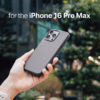 tineeOWL รุ่น DUNE (คลุมปุ่ม Camera Control) - เคส iPhone 16 Pro - สี Almost Black