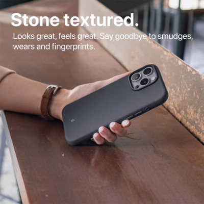 tineeOWL รุ่น DUNE (คลุมปุ่ม Camera Control) - เคส iPhone 16 Pro - สี Almost Black