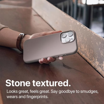 tineeOWL รุ่น DUNE (คลุมปุ่ม Camera Control) - เคส iPhone 16 Pro Max - สี Stone