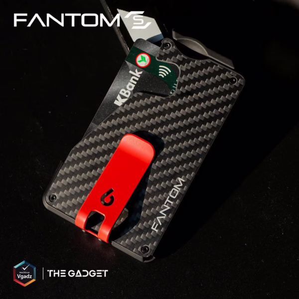 Fantom รุ่น FANTOM S - Extra Slim - กระเป๋าเก็บบัตร - สี Carbon Fiber
