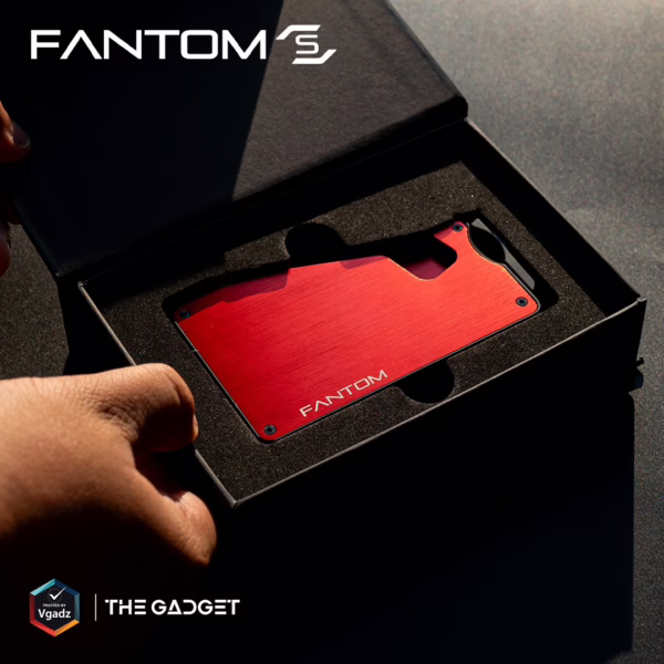 Fantom รุ่น FANTOM S - Extra Slim - กระเป๋าเก็บบัตร - สี Red