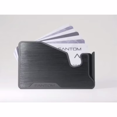 Fantom รุ่น FANTOM M - Slim - ที่เก็บบัตรติดหลังมือถือ - สี Aluminum Black