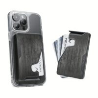 Fantom รุ่น FANTOM M - Slim - ที่เก็บบัตรติดหลังมือถือ - สี Aluminum Black