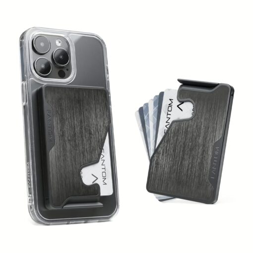 Fantom รุ่น FANTOM M - Slim - ที่เก็บบัตรติดหลังมือถือ - สี Aluminum Black - Image 10
