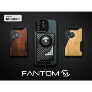 Fantom รุ่น FANTOM M - Extra Slim - ที่เก็บบัตรติดหลังมือถือ - สี Titanium