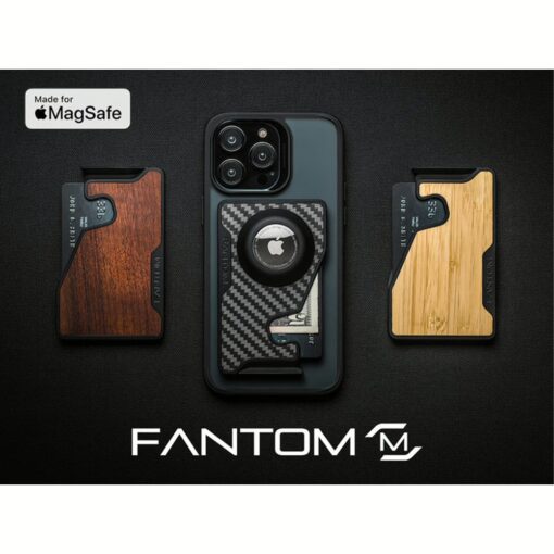 Fantom รุ่น FANTOM M - Slim - ที่เก็บบัตรติดหลังมือถือ - สี Aluminum Black - Image 2
