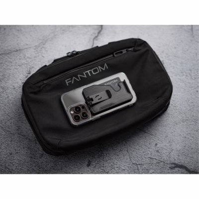 Fantom รุ่น FANTOM M - Extra Slim - ที่เก็บบัตรติดหลังมือถือ - สี Walnut