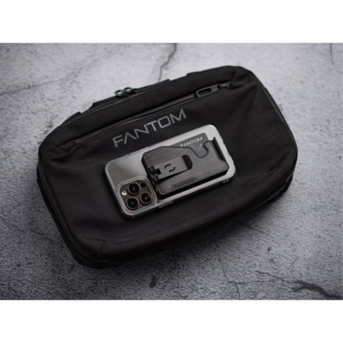 Fantom รุ่น FANTOM M - Slim - ที่เก็บบัตรติดหลังมือถือ - สี Carbon Fiber