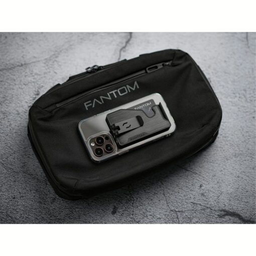 Fantom รุ่น FANTOM M - Slim - ที่เก็บบัตรติดหลังมือถือ - สี Aluminum Black - Image 5