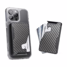 Fantom รุ่น FANTOM M - Slim - ที่เก็บบัตรติดหลังมือถือ - สี Carbon Fiber
