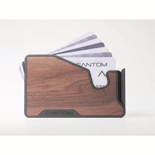 Fantom รุ่น FANTOM M - Extra Slim - ที่เก็บบัตรติดหลังมือถือ - สี Walnut - Image 9