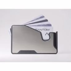 Fantom รุ่น FANTOM M - Extra Slim - ที่เก็บบัตรติดหลังมือถือ - สี Titanium