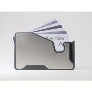 Fantom รุ่น FANTOM M - Extra Slim - ที่เก็บบัตรติดหลังมือถือ - สี Titanium