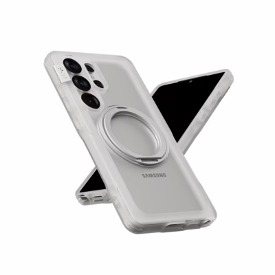Ples รุ่น Arche Magnetic Ring Stand - เคส Galaxy S25 Ultra - สี Matt Black (Blue)