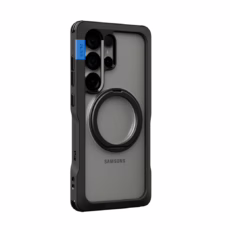 Ples รุ่น Arche Magnetic Ring Stand - เคส Galaxy S25 Ultra - สี Matt Black (Blue)