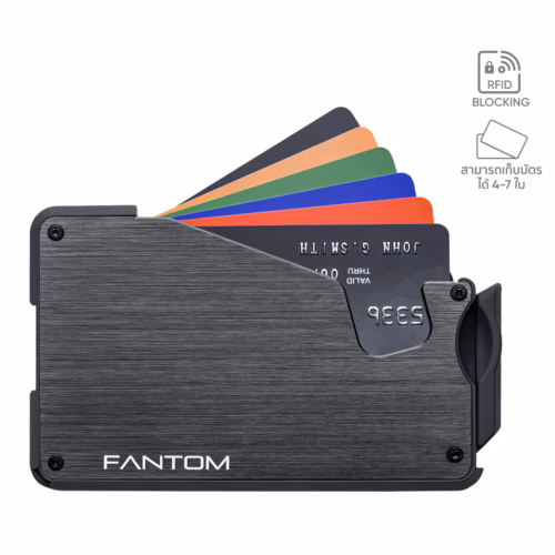 Fantom รุ่น FANTOM S - Extra Slim - กระเป๋าเก็บบัตร - สี Black