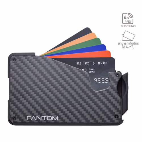 Fantom รุ่น FANTOM S - Extra Slim - กระเป๋าเก็บบัตร - สี Carbon Fiber