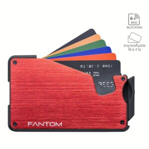 Fantom รุ่น FANTOM S - Extra Slim - กระเป๋าเก็บบัตร - สี Red