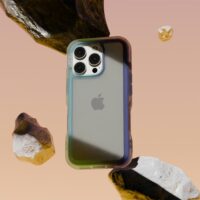 Ples รุ่น Arche TwoFace Magnetic Ring Stand - เคส iPhone 16 Pro Max - สี Retro Blue/Future Dusk