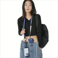 Ples รุ่น Two-Way Strap Premium - สายคล้อง - สี Blue / White