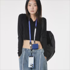 Ples รุ่น Two-Way Strap Premium - สายคล้อง - สี Gray
