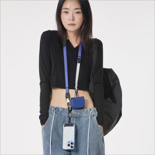Ples รุ่น Two-Way Strap Premium - สายคล้อง - สี Gray