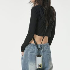 Ples รุ่น Two-Way Strap Premium - สายคล้อง - สี Gray