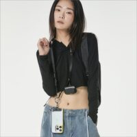 Ples รุ่น Two-Way Strap Premium - สายคล้อง - สี Black