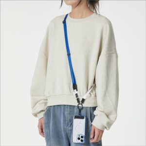 Ples รุ่น Two-Way Strap Premium - สายคล้อง - สี Gray