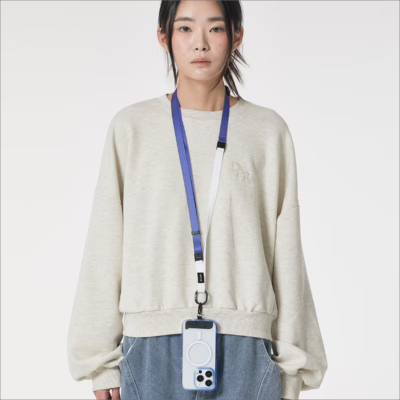 Ples รุ่น Two-Way Strap Popular - สายคล้อง - สี Blue / White