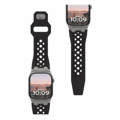UAG รุ่น Monarch - สายนาฬิกา Apple Watch 42/44/45/49mm - สี Black/Titanium