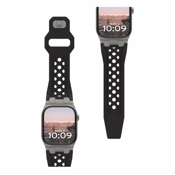 UAG รุ่น Monarch - สายนาฬิกา Apple Watch 42/44/45/49mm - สี Black/Titanium