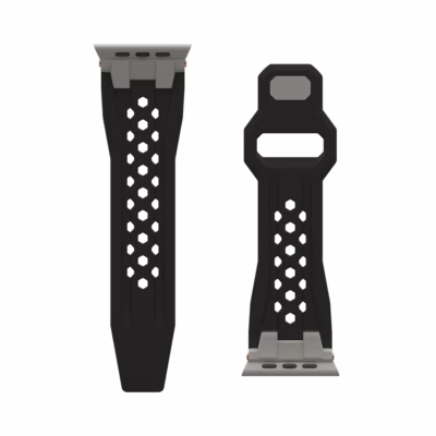 UAG รุ่น Monarch - สายนาฬิกา Apple Watch 42/44/45/49mm - สี Black/Titanium