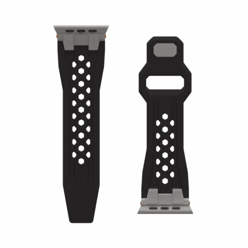 UAG รุ่น Monarch - สายนาฬิกา Apple Watch 42/44/45/49mm - สี Black/Titanium