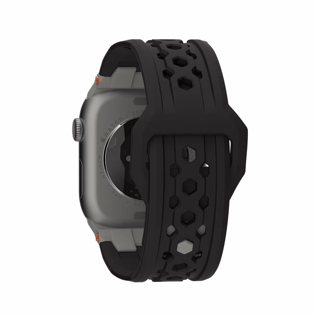 UAG รุ่น Monarch - สายนาฬิกา Apple Watch 42/44/45/49mm - สี Black/Titanium - Image 13