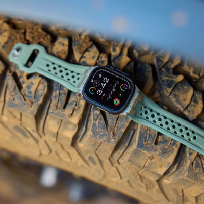 UAG รุ่น Monarch - สายนาฬิกา Apple Watch 42/44/45/49mm - สี Black/Titanium