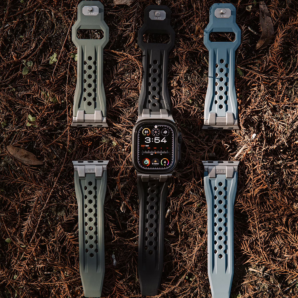 UAG รุ่น Monarch - สายนาฬิกา Apple Watch 42/44/45/49mm - สี Black/Titanium - Image 8