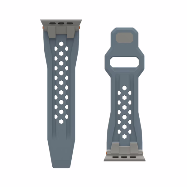 UAG รุ่น Monarch - สายนาฬิกา Apple Watch 42/44/45/49mm - สี Cloud Blue/Titanium