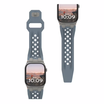 UAG รุ่น Monarch - สายนาฬิกา Apple Watch 42/44/45/49mm - สี Cloud Blue/Titanium