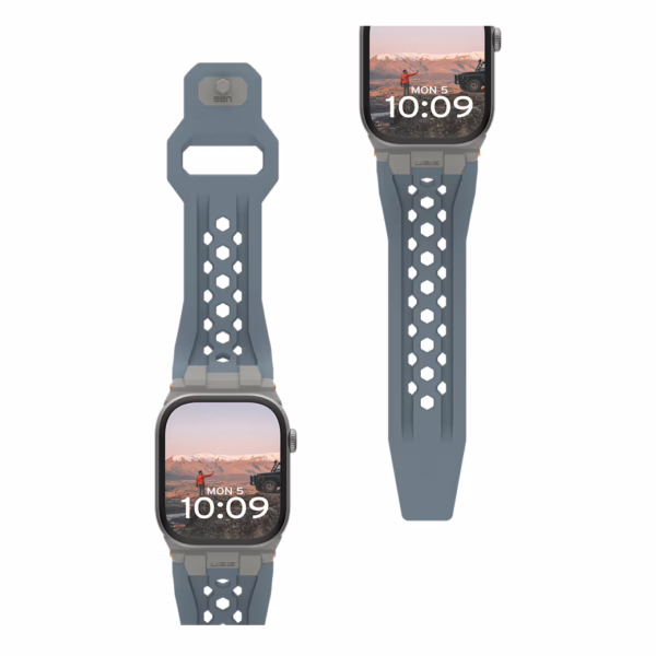 UAG รุ่น Monarch - สายนาฬิกา Apple Watch 42/44/45/49mm - สี Cloud Blue/Titanium