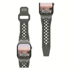 UAG รุ่น Monarch - สายนาฬิกา Apple Watch 42/44/45/49mm - สี Olive/Titanium