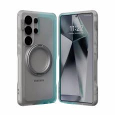 Ples รุ่น Arche TwoFace Magnetic Ring Stand - เคส Galaxy S25 Ultra - สี Retro Blue/Future Dusk