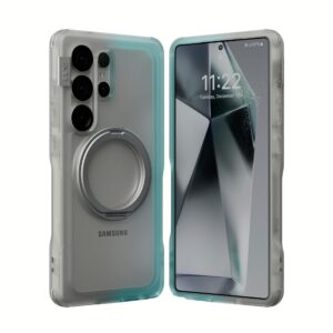 Ples รุ่น Arche TwoFace Magnetic Ring Stand - เคส Galaxy S25 Ultra - สี Transcendent Pink/Future Dusk