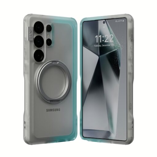Ples รุ่น Arche TwoFace Magnetic Ring Stand - เคส Galaxy S25 Ultra - สี Retro Blue/Future Dusk - Image 3
