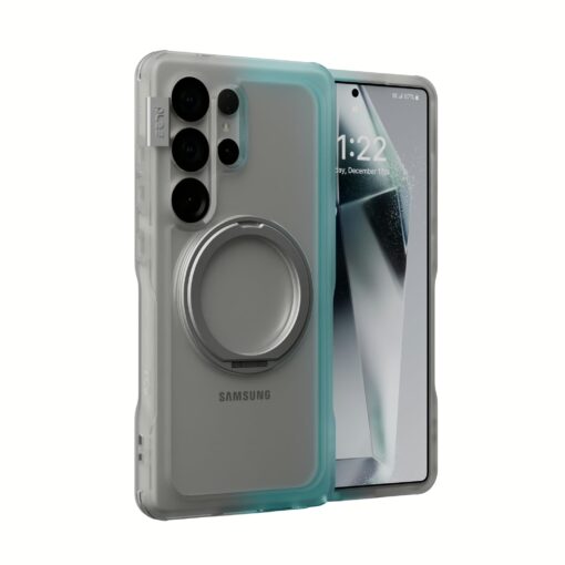 Ples รุ่น Arche TwoFace Magnetic Ring Stand - เคส Galaxy S25 Ultra - สี Retro Blue/Future Dusk - Image 4