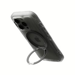 Ples รุ่น Arche Magnetic Ring Stand - เคส iPhone 16 Pro - สี Matt Black (Blue)